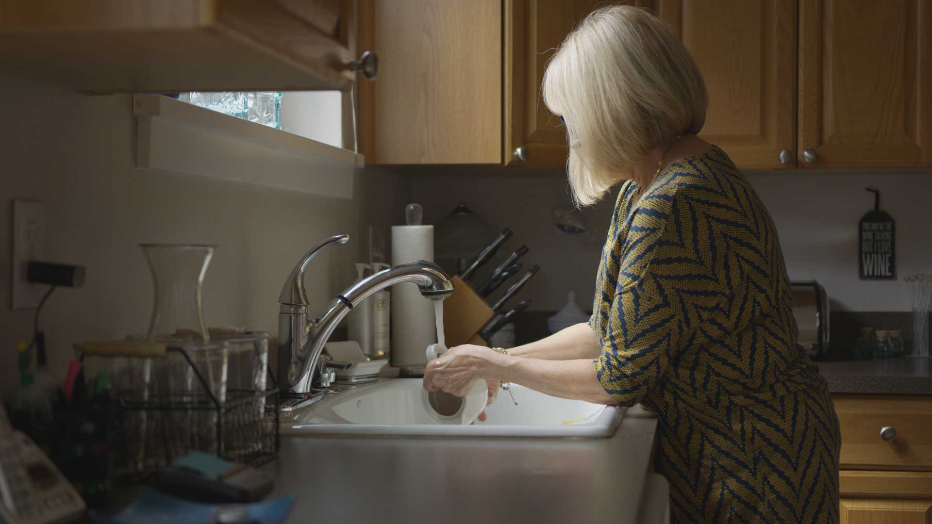 Elderly Woman Does Dishes FILMPAC