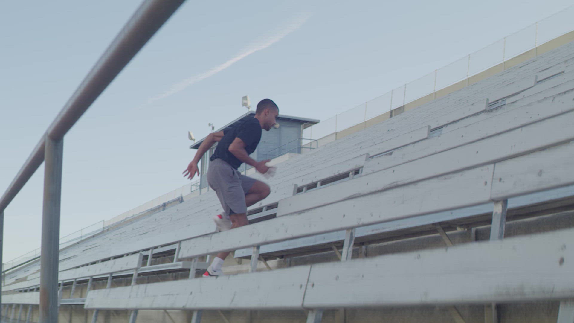 Athlete Running Bleachers FILMPAC