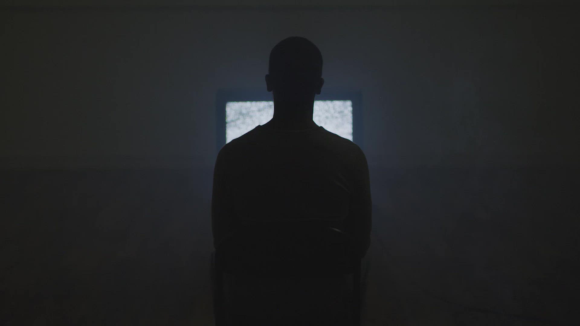 Man Watching TV in Darkness FILMPAC