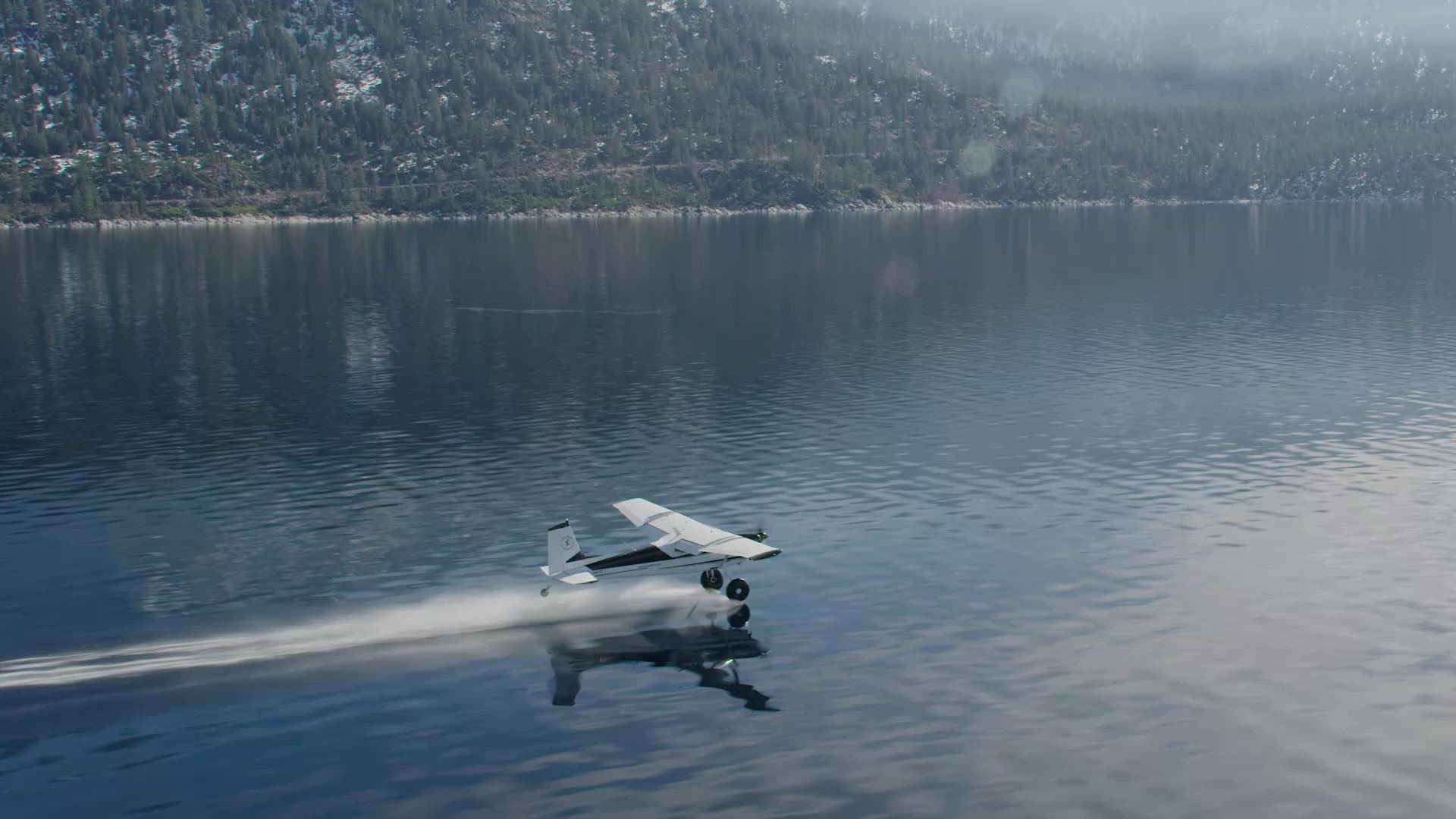 Seaplane Skimming the Top of a Lake FILMPAC