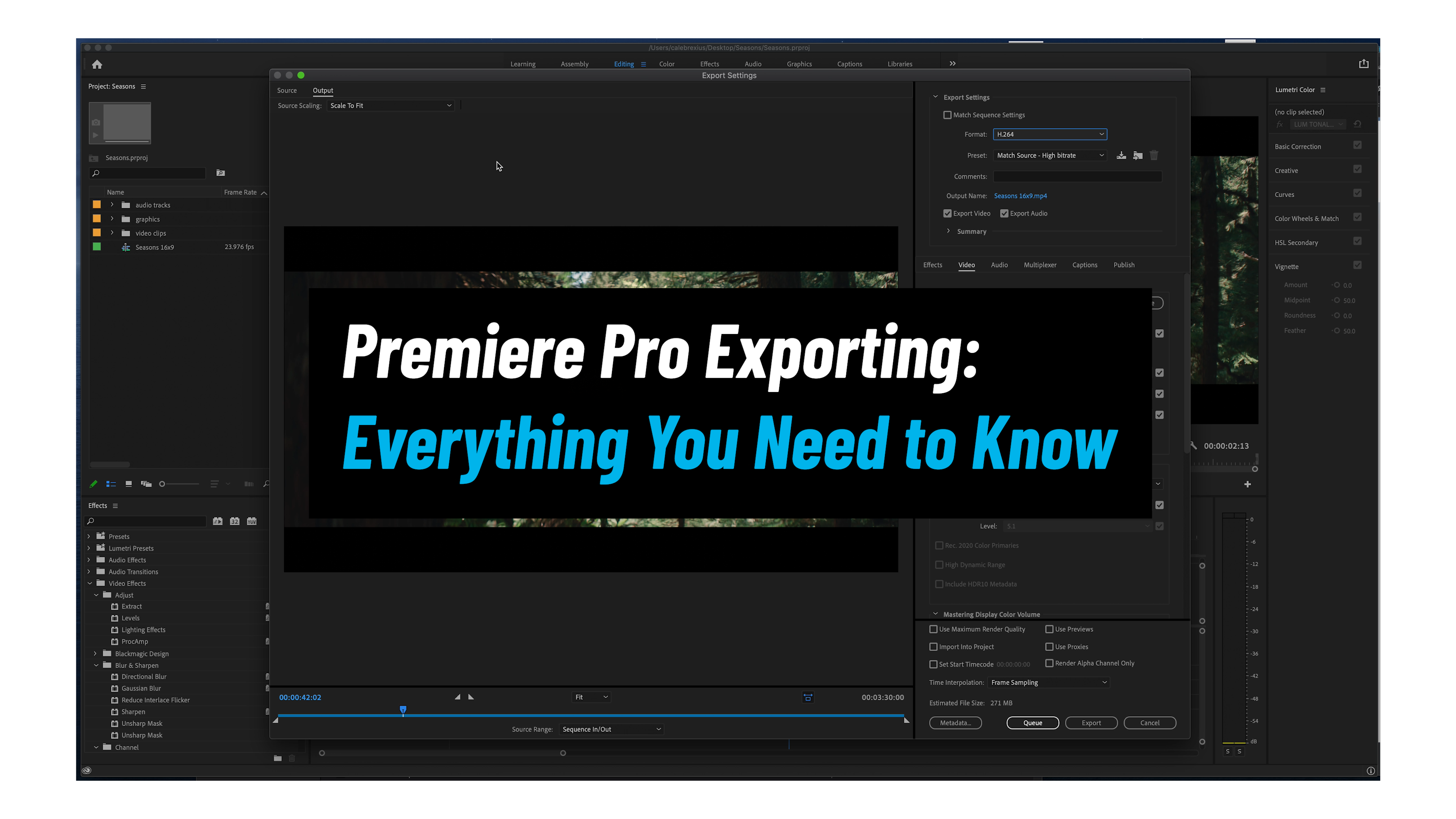 Premiere Pro Exports Everything You Need To Know FILMPAC   Sequence 01.00 00 23 18.Still002 