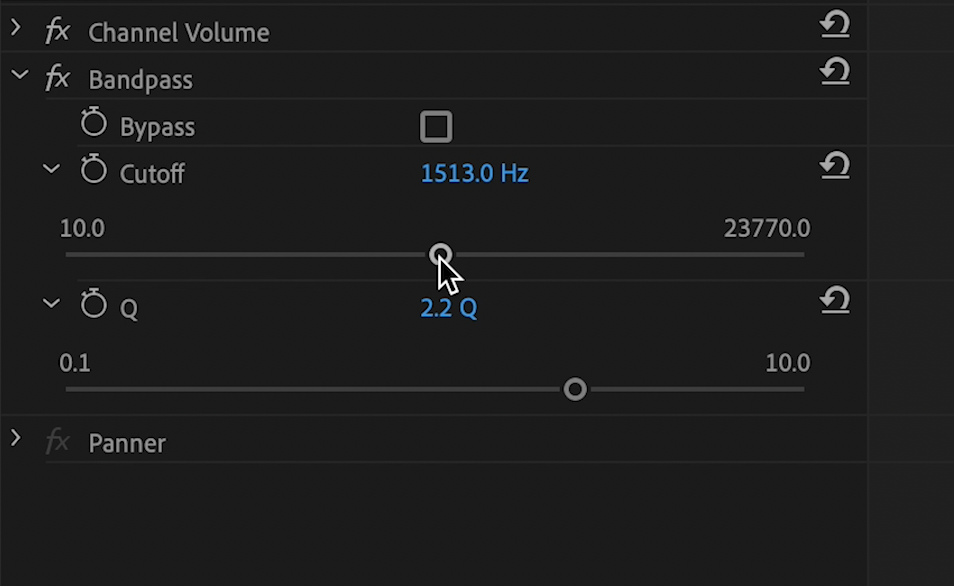 bandpass EQ