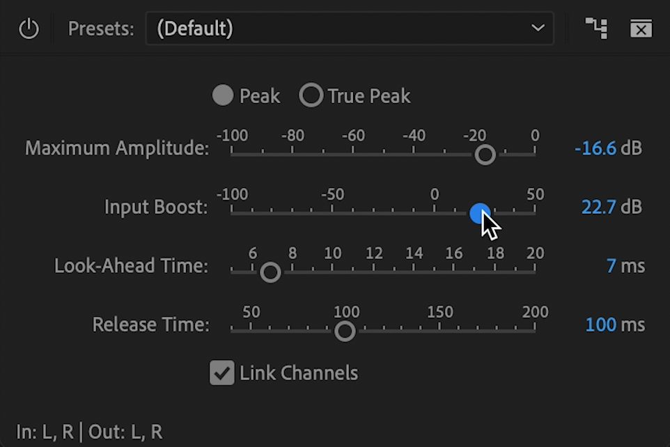 limiter loudness